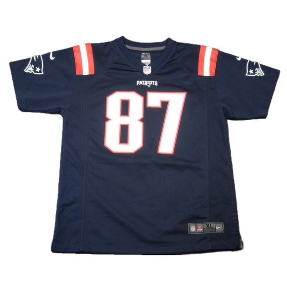 Nike Other - Nike New England Patriots Jersey Youth XL Navy NFL On Field Rob Gronkowski #87